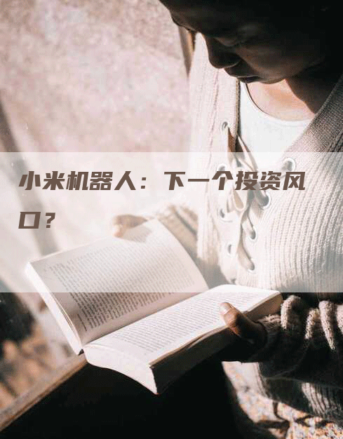 小米机器人：下一个投资风口？